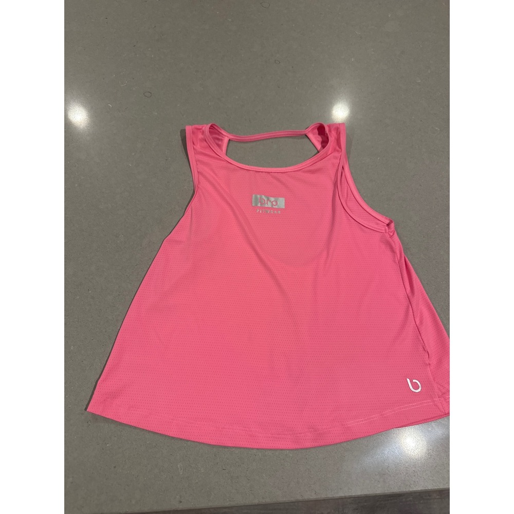 BroFitwear Tank Top Women's Pink Racerback‎ size small Sleeveless Athletic
